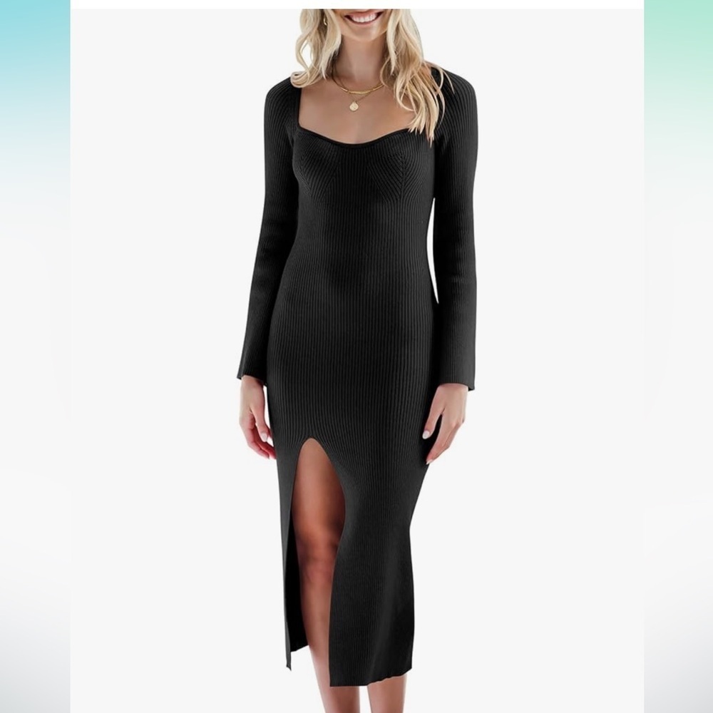 Size medium body con maxi sweater dress